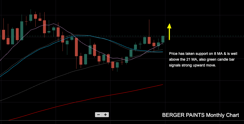 BERGER PAINTS Monthly Chart